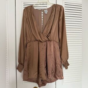 Dressy rose gold romper